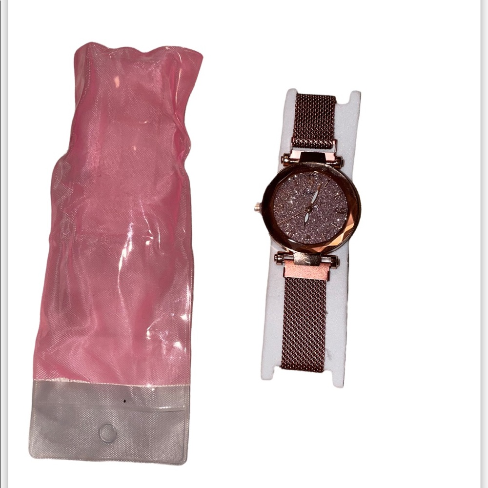 Rose gold watch